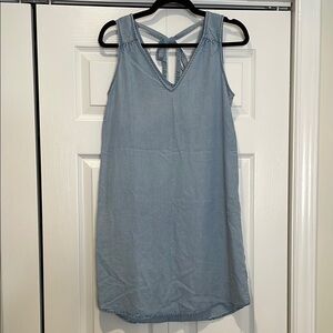 GAP Womens Denim Mini Dress Size XS Minimalist Capsule‎ Dainty Feminine Preppy